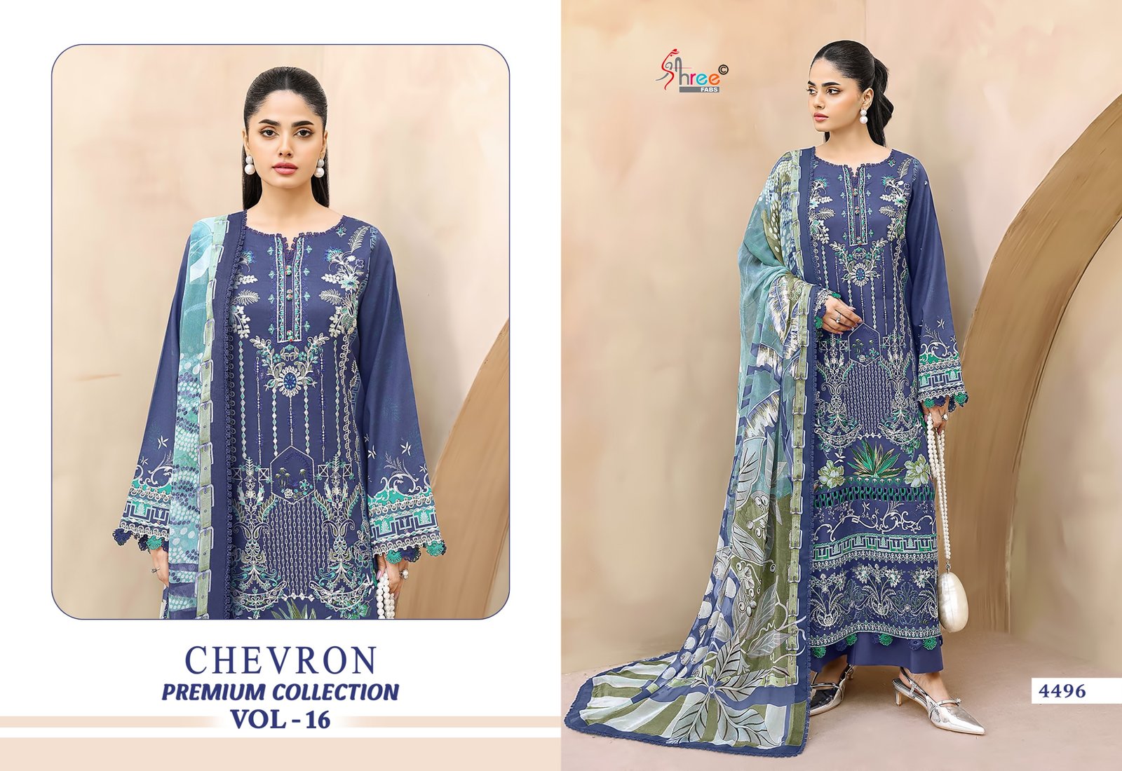 CHEVRON PREMIUM COLLECTION SHREE VOL 16 SHREE (chiffon Dupatta) - Image 10