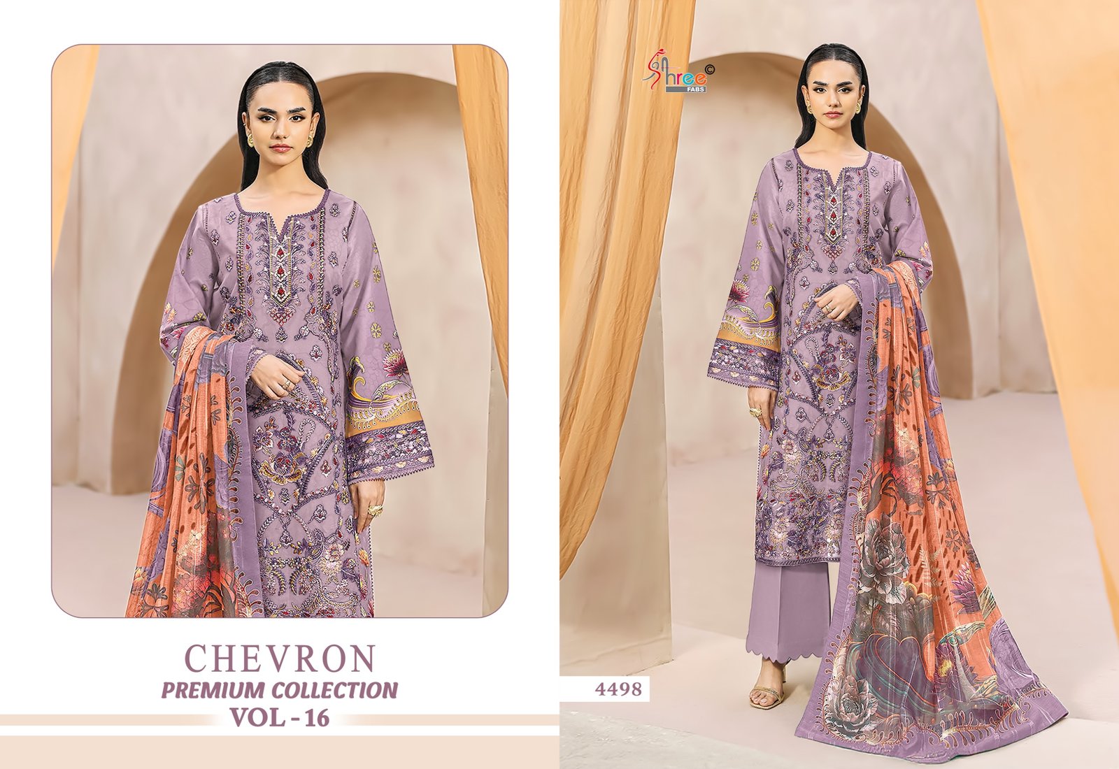CHEVRON PREMIUM COLLECTION SHREE VOL 16 SHREE (chiffon Dupatta) - Image 7