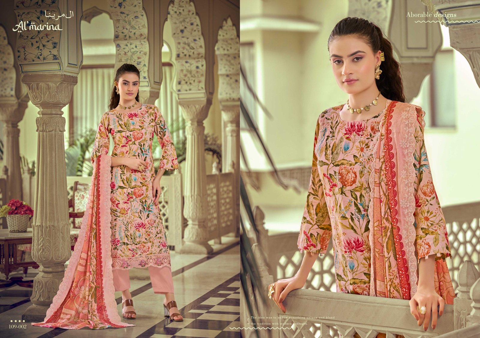 CHIKANKARI VOL 5 ALMARINA (cotton Dupatta) - Image 3