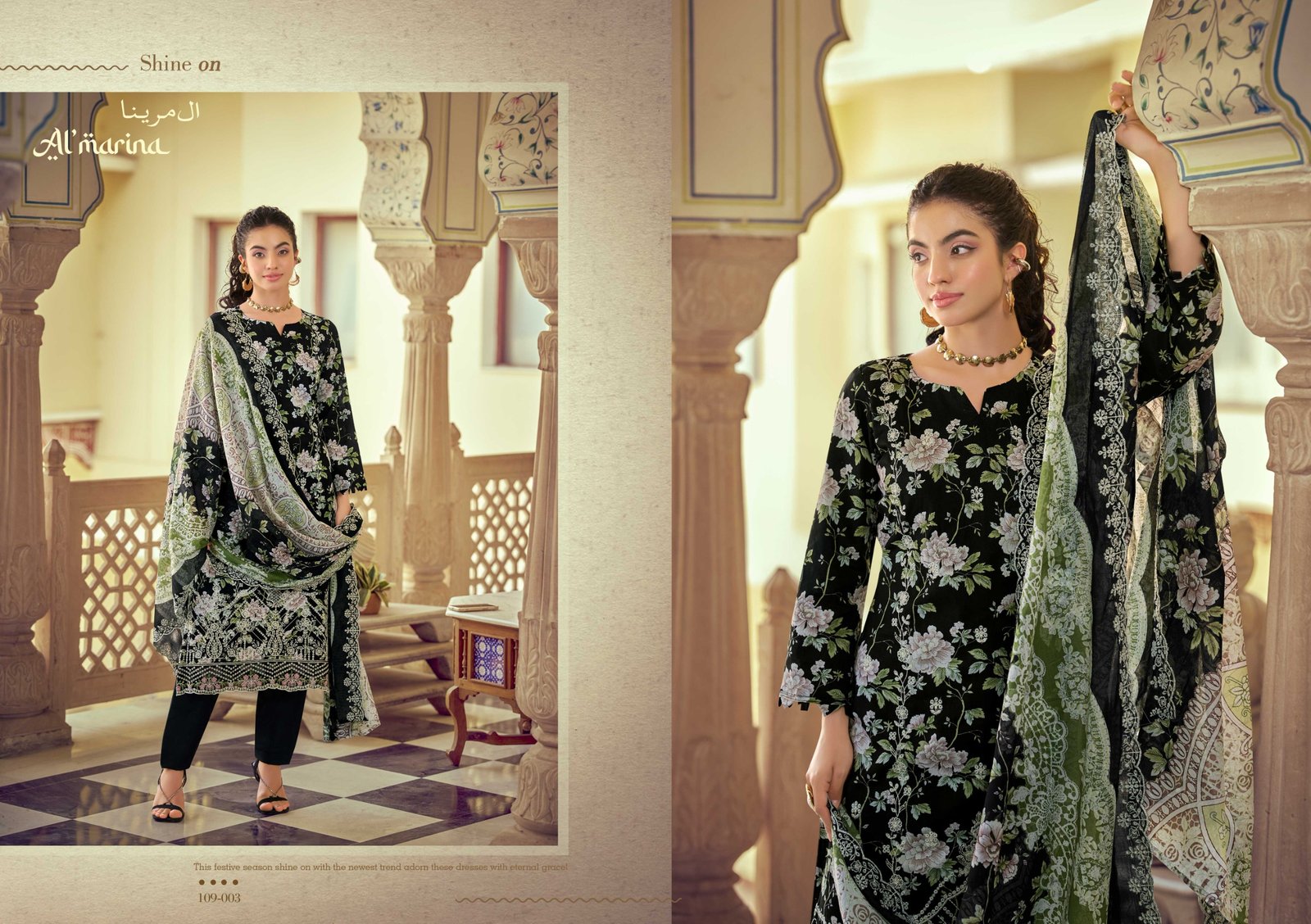 CHIKANKARI VOL 5 ALMARINA (cotton Dupatta) - Image 8