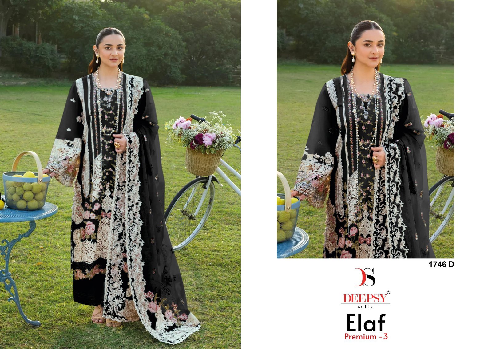 ELAF PREMIUM 3 LUXURY BY DEEPSY SUITS 1746(Cotton Dupatta) - Image 3