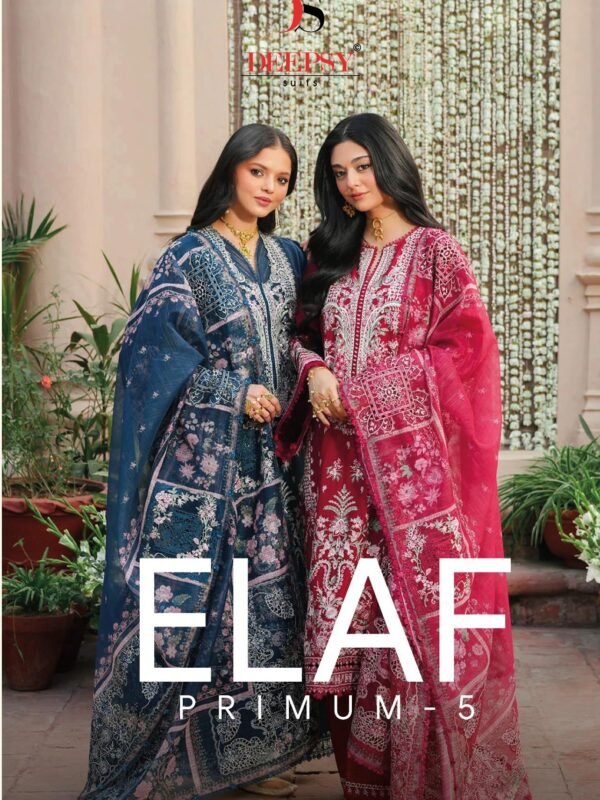 ELAF PREMIUM 5 LUXURY LAWN BY DEEPSY SUITS