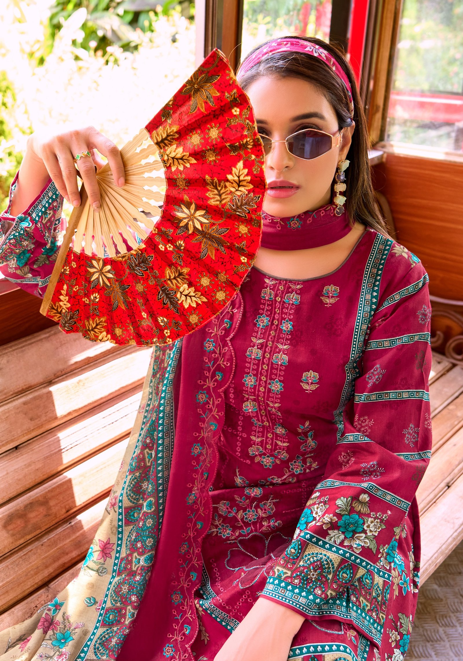 ELAN ROYALE ALOK (Cotton Dupatta) - Image 5
