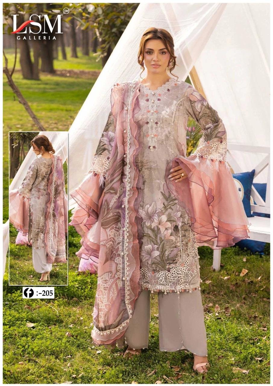 FIRDOUS QUEEN EXCLUSIVE HEAVY LAWN COLLECTION VOL 20 LSM (cotton Dupatta) - Image 3