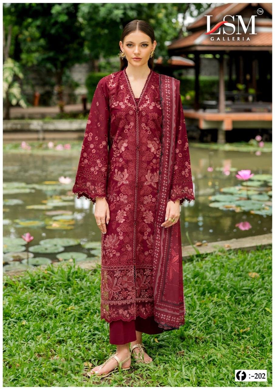 FIRDOUS QUEEN EXCLUSIVE HEAVY LAWN COLLECTION VOL 20 LSM (cotton Dupatta) - Image 6