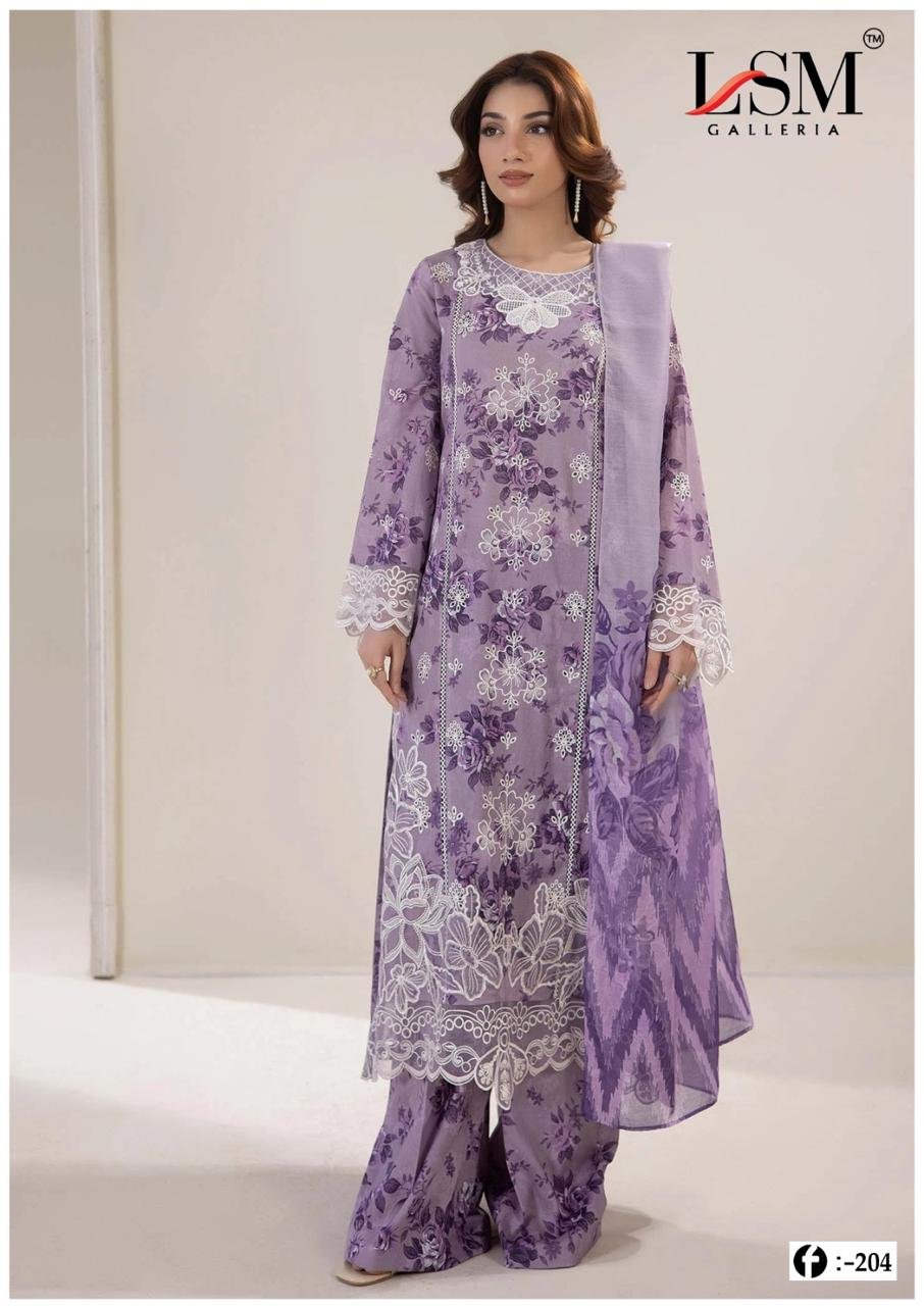 FIRDOUS QUEEN EXCLUSIVE HEAVY LAWN COLLECTION VOL 20 LSM (cotton Dupatta) - Image 15