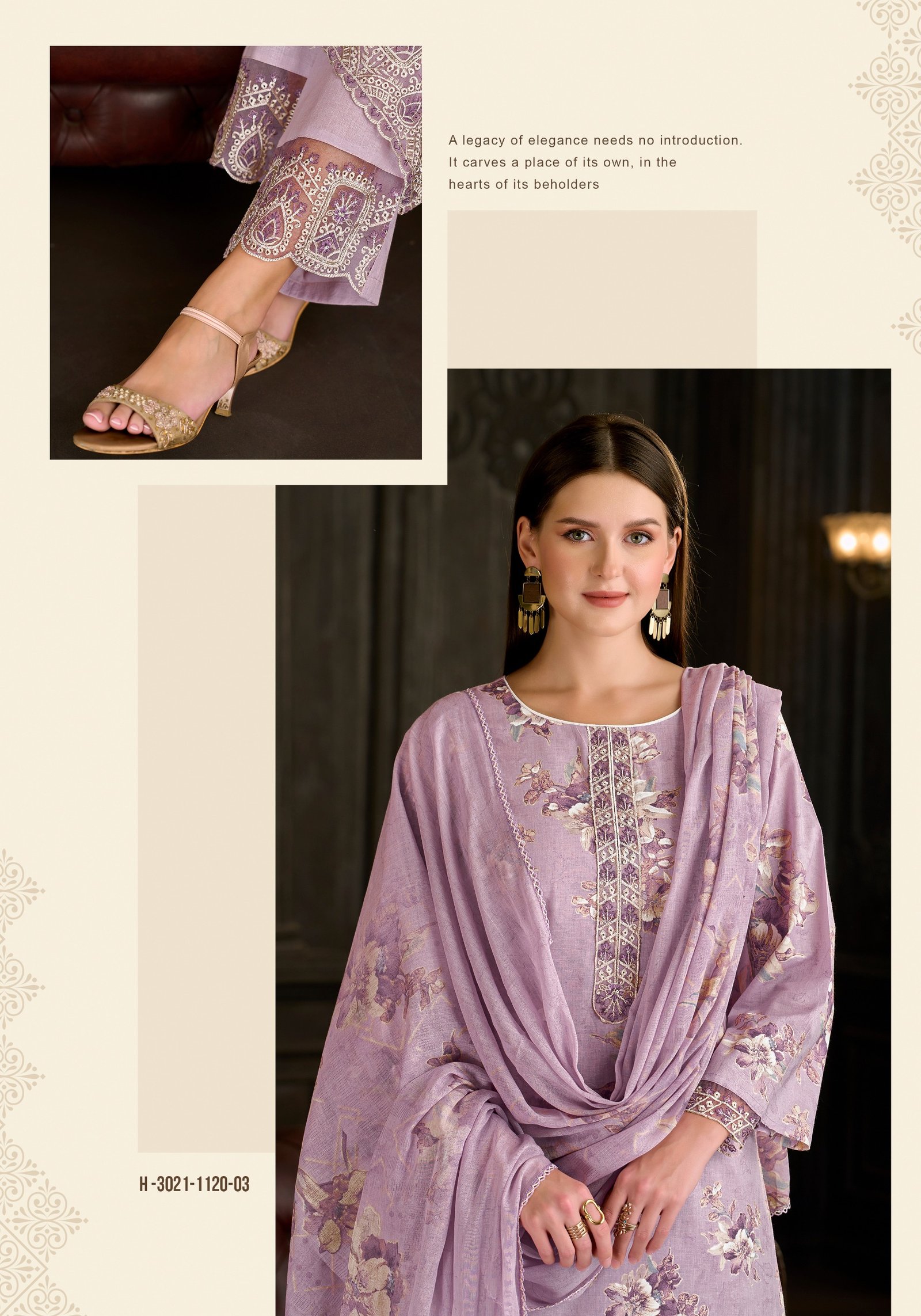 FLORAL FOREVER 2 ALOK (Cotton Dupatta) - Image 7