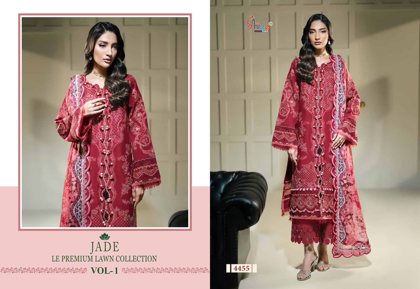 JADE LE-PREMIUM LAWN COLLECTION 1 SHREE (Chiffon Dupatta) - Image 7