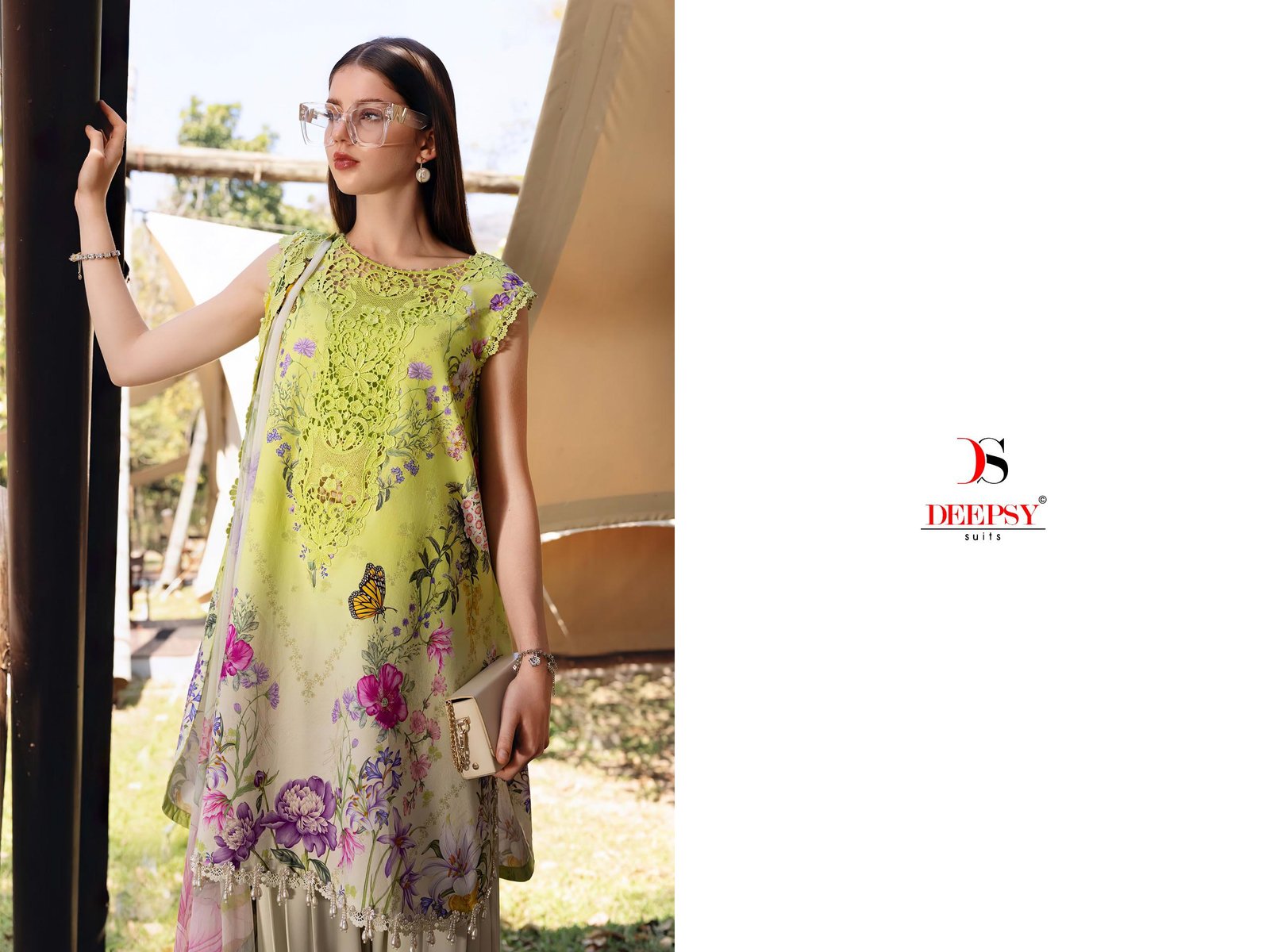MARIA B MPRINT 6 DEEPSY SUITS(Chiffon Dupatta) - Image 11