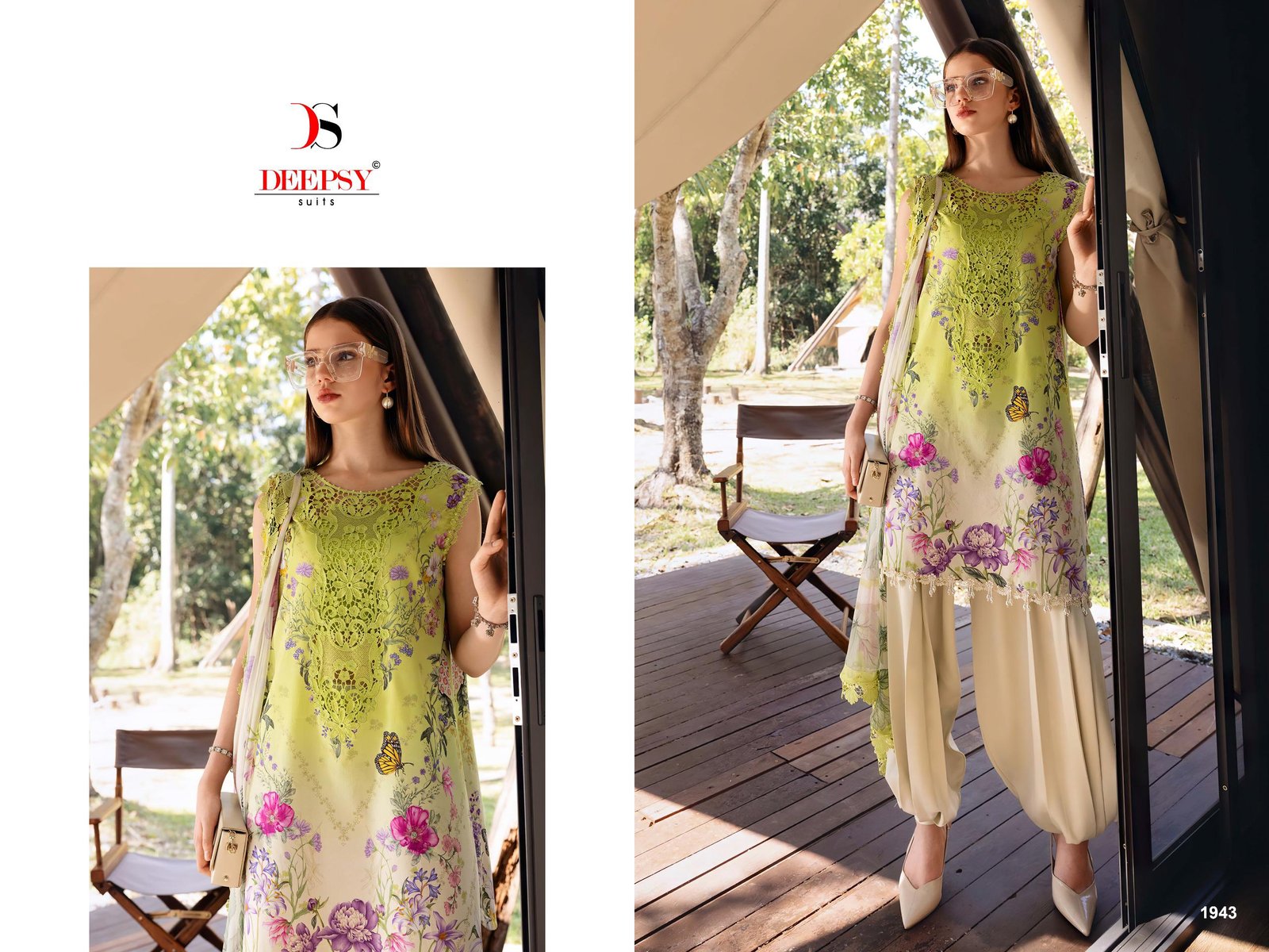 MARIA B MPRINT 6 DEEPSY SUITS(Chiffon Dupatta) - Image 12