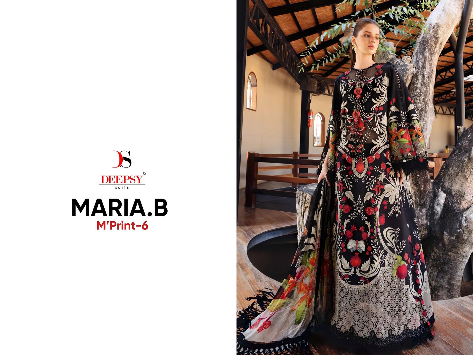 MARIA B MPRINT 6 DEEPSY SUITS(Chiffon Dupatta) - Image 15