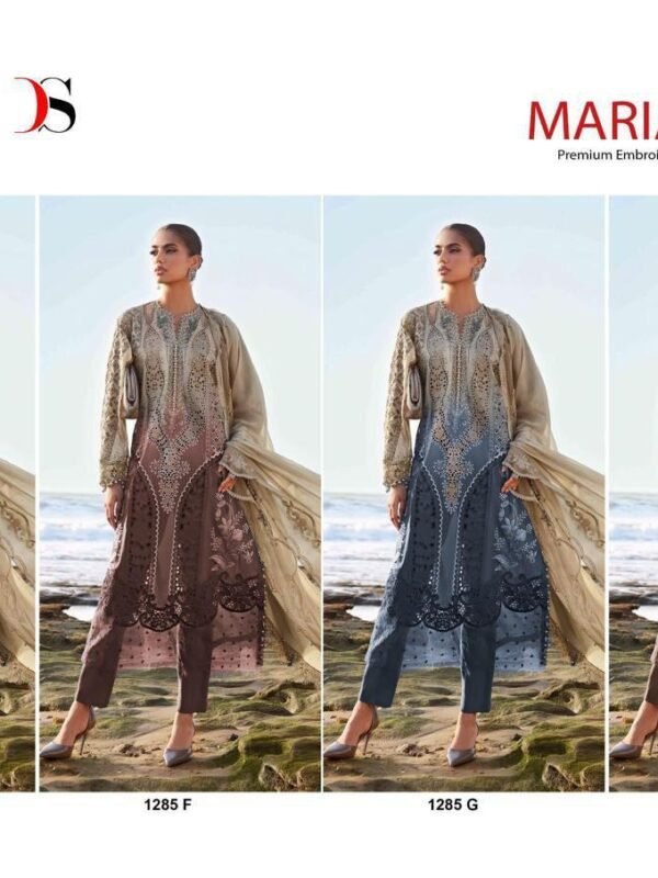 MARIA B PREMIUM EMBROIDERED 25-2 DEEPSY SUITS 1285