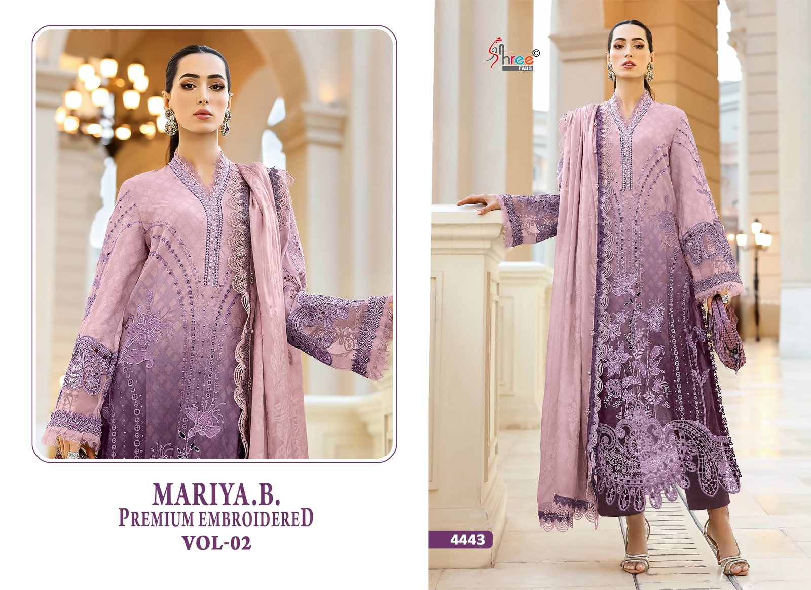 MARIA B PREMIUM EMBROIDERED VOL 2 SHREE