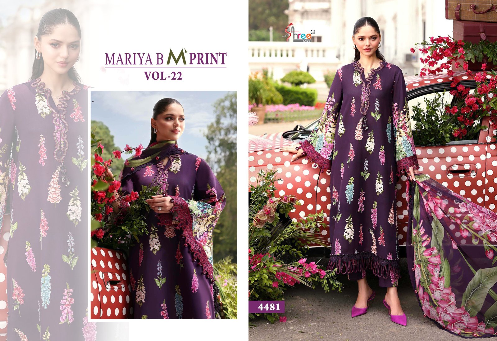 MARIYA B MPRINT VOL 22 SHREE (chiffon Dupatta) - Image 4