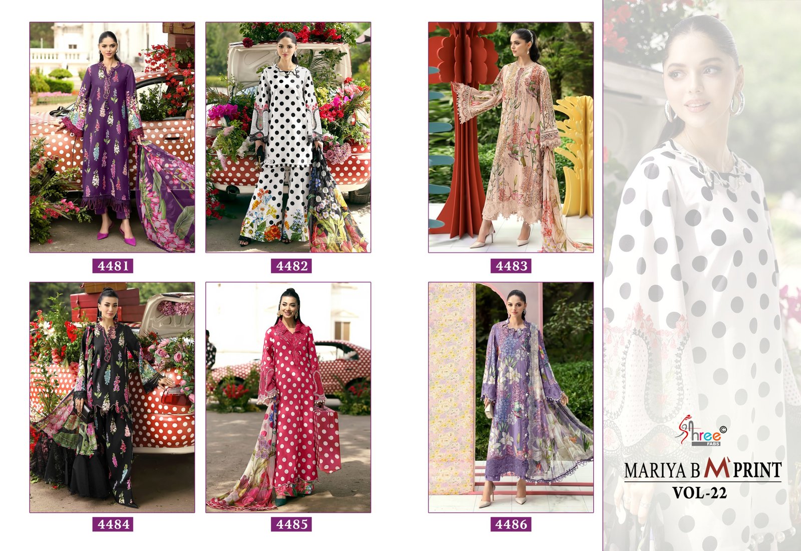 MARIYA B MPRINT VOL 22 SHREE (chiffon Dupatta) - Image 5