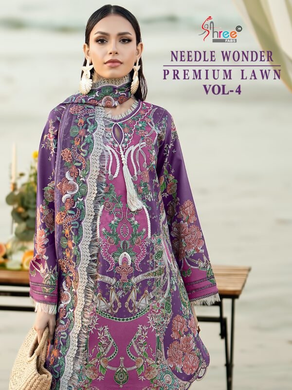 NEEDLE WONDER PREMIUM LAWN VOL 4 SHREE
