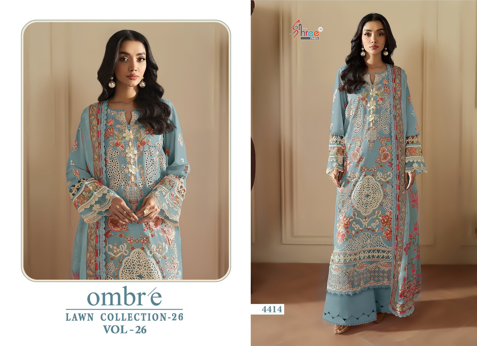 OMBRE LAWN COLLECTION VOL 26 SHREE