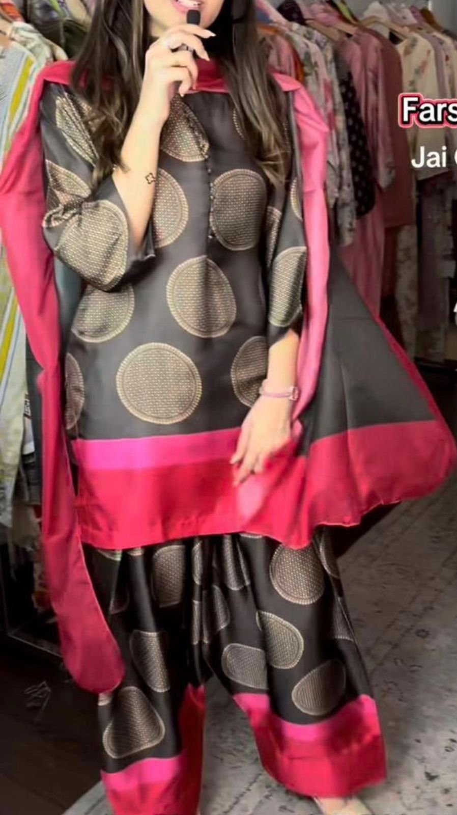 SATIN CRAPE FARSHI SUITS - Image 11