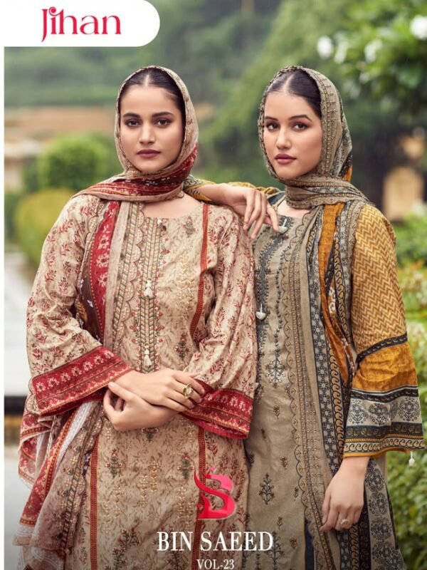 BIN SAEED LAWN COLLECTION VOL 23 JIHAN