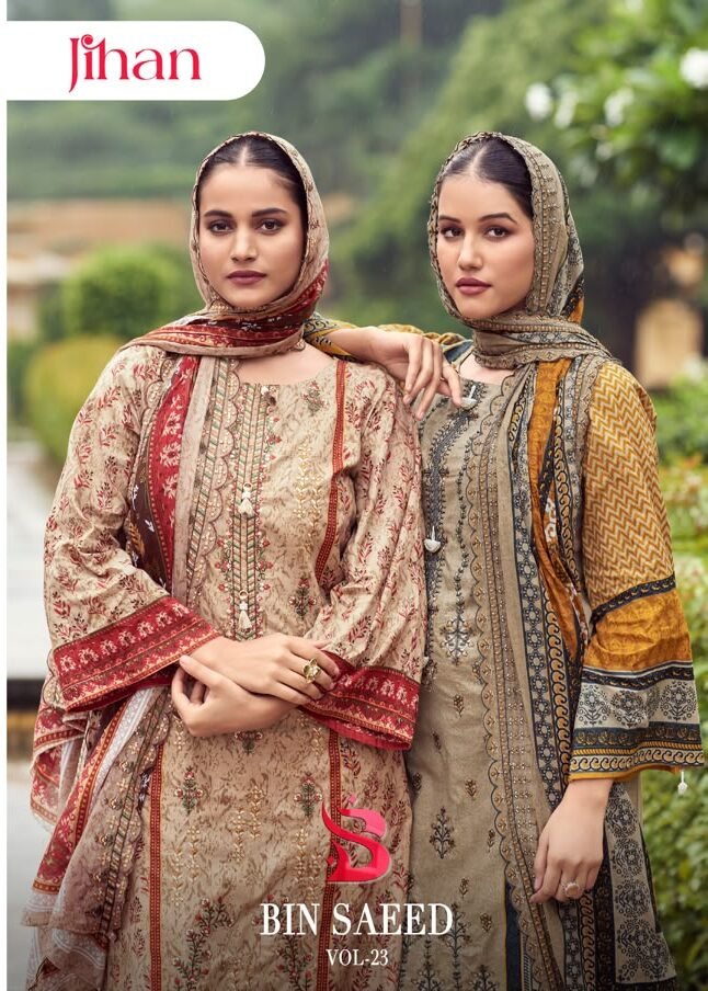 BIN SAEED LAWN COLLECTION VOL 23 JIHAN