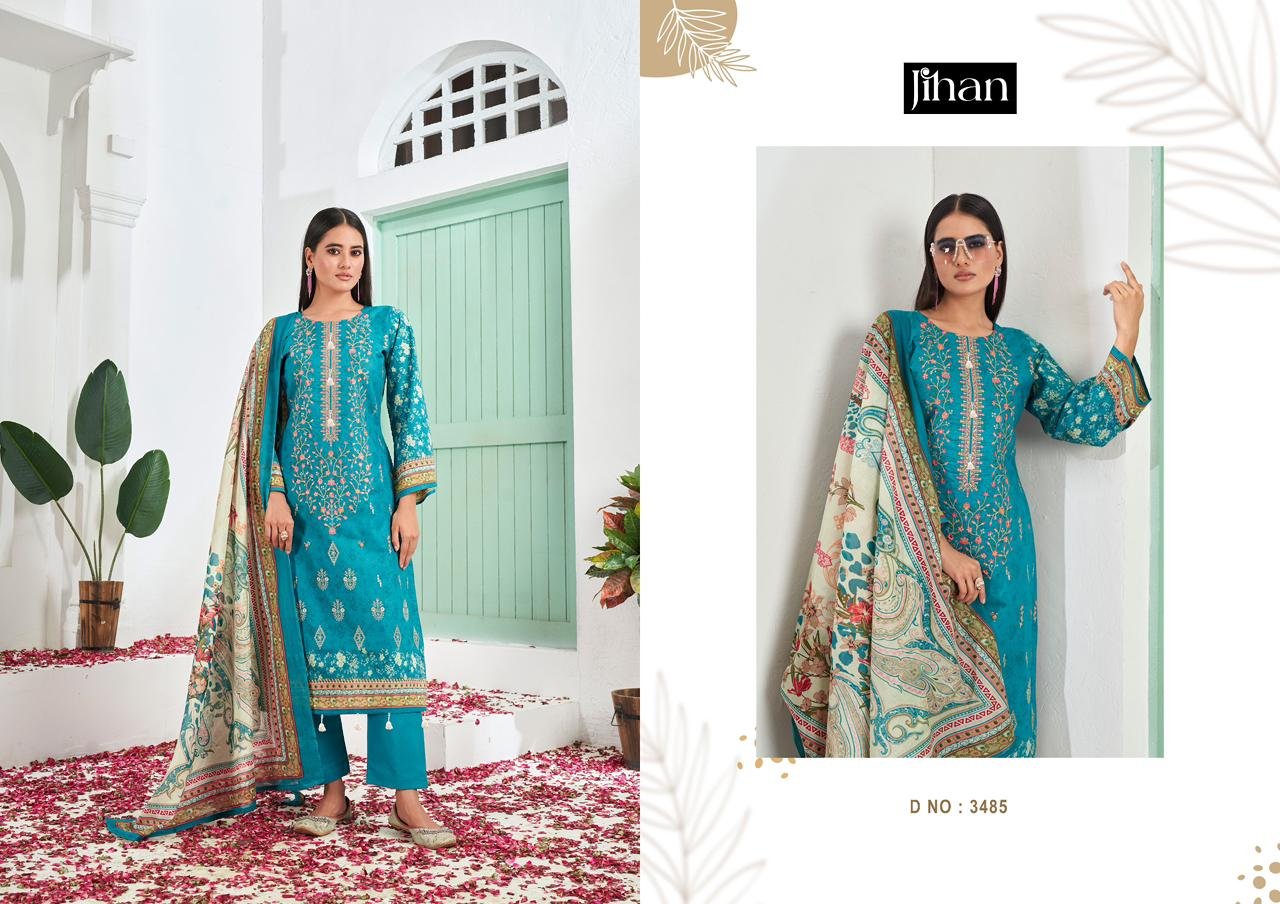 BIN SAEED REMIX VOL 4 LAWN JIHAN (cotton Dupatta) - Image 6
