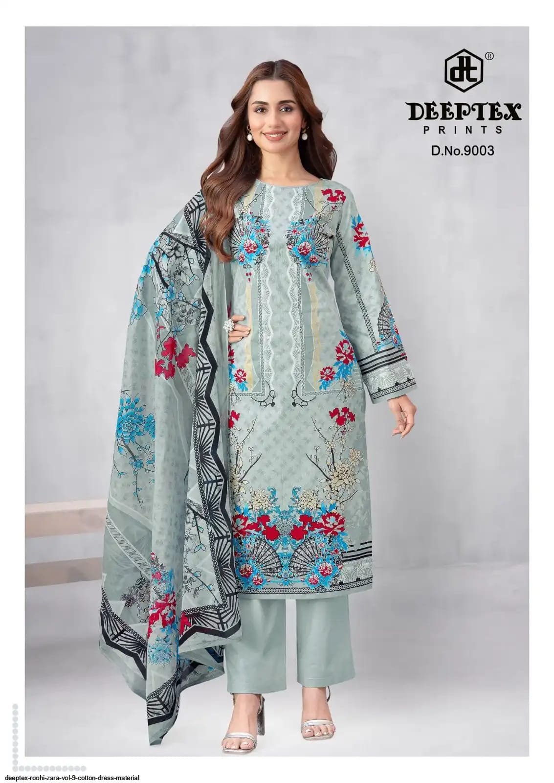 DEEPTEX ROOHI ZARA KARACHI VOL 9 (Cotton Dupatta) - Image 10