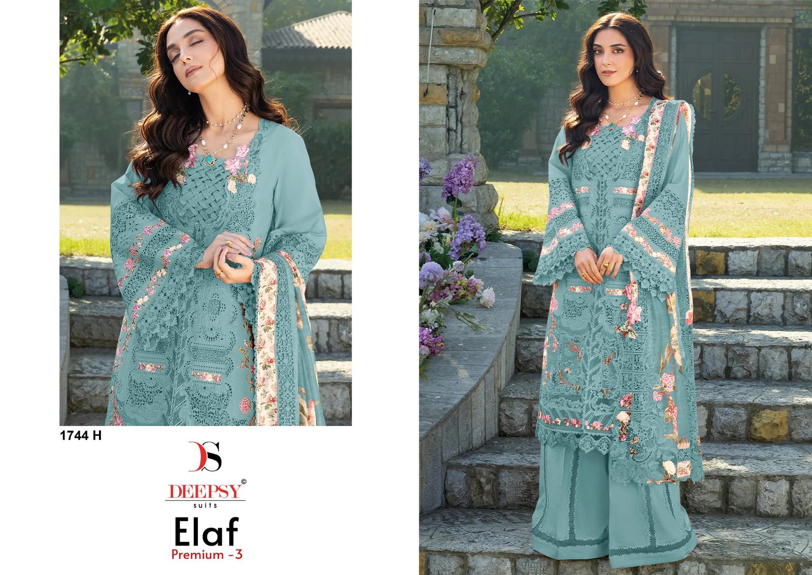 ELAF PREMIUM 3 LUXURY LAWN BY DEEPSY SUITS 1744