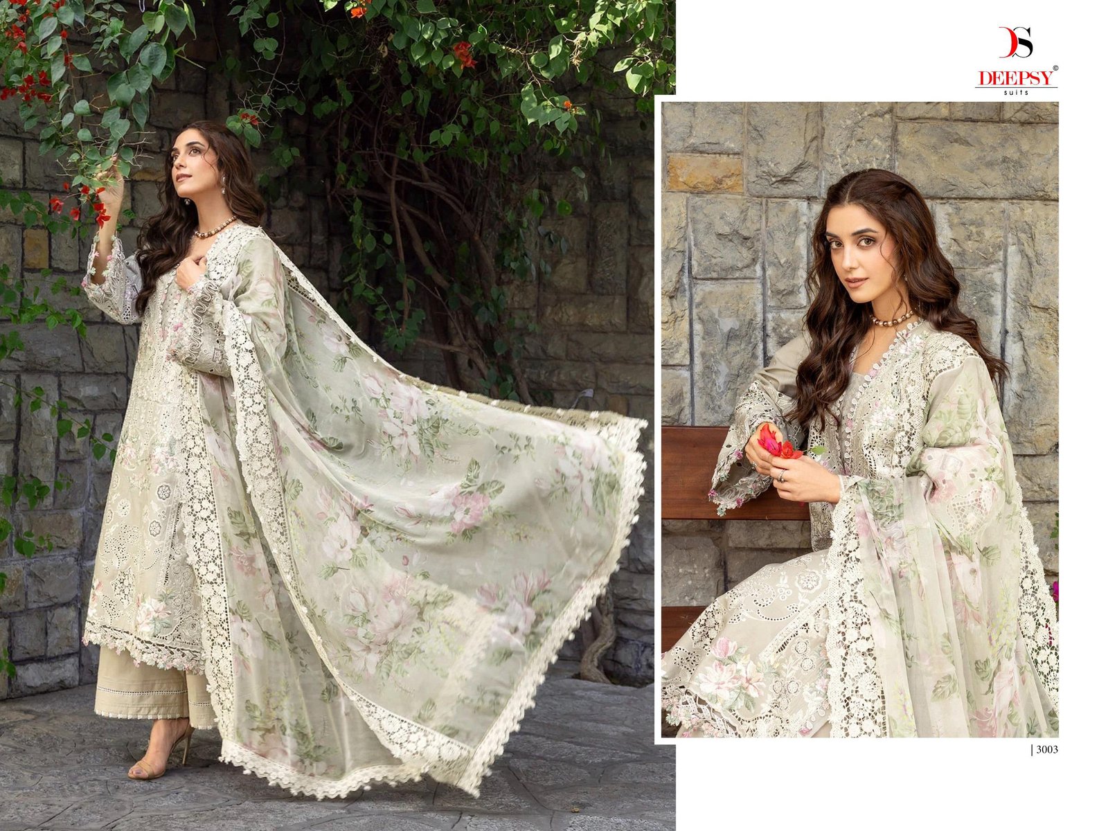 ELAF PREMIUM 7 LUXURY LAWN BY DEEPSY SUITS (Cotton Dupatta) - Image 10