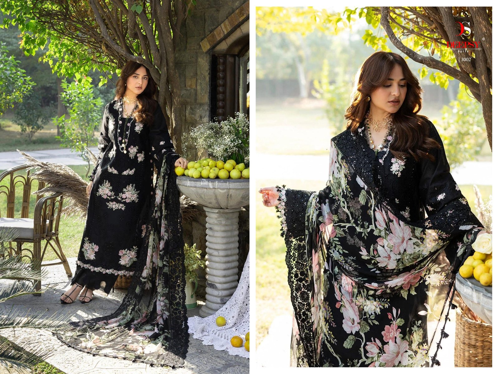 ELAF PREMIUM 7 LUXURY LAWN BY DEEPSY SUITS (Cotton Dupatta) - Image 11