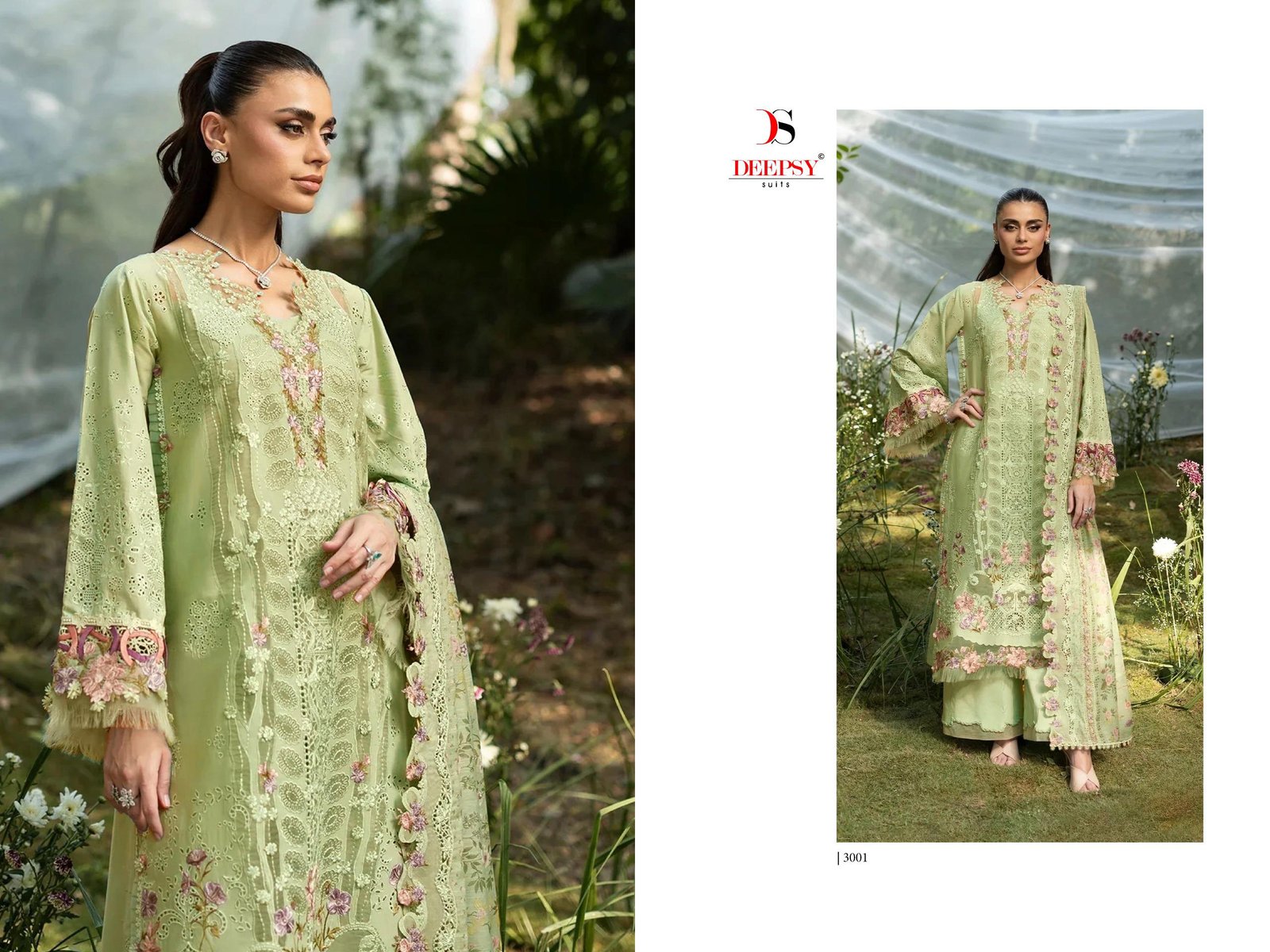 ELAF PREMIUM 7 LUXURY LAWN BY DEEPSY SUITS (Cotton Dupatta) - Image 13