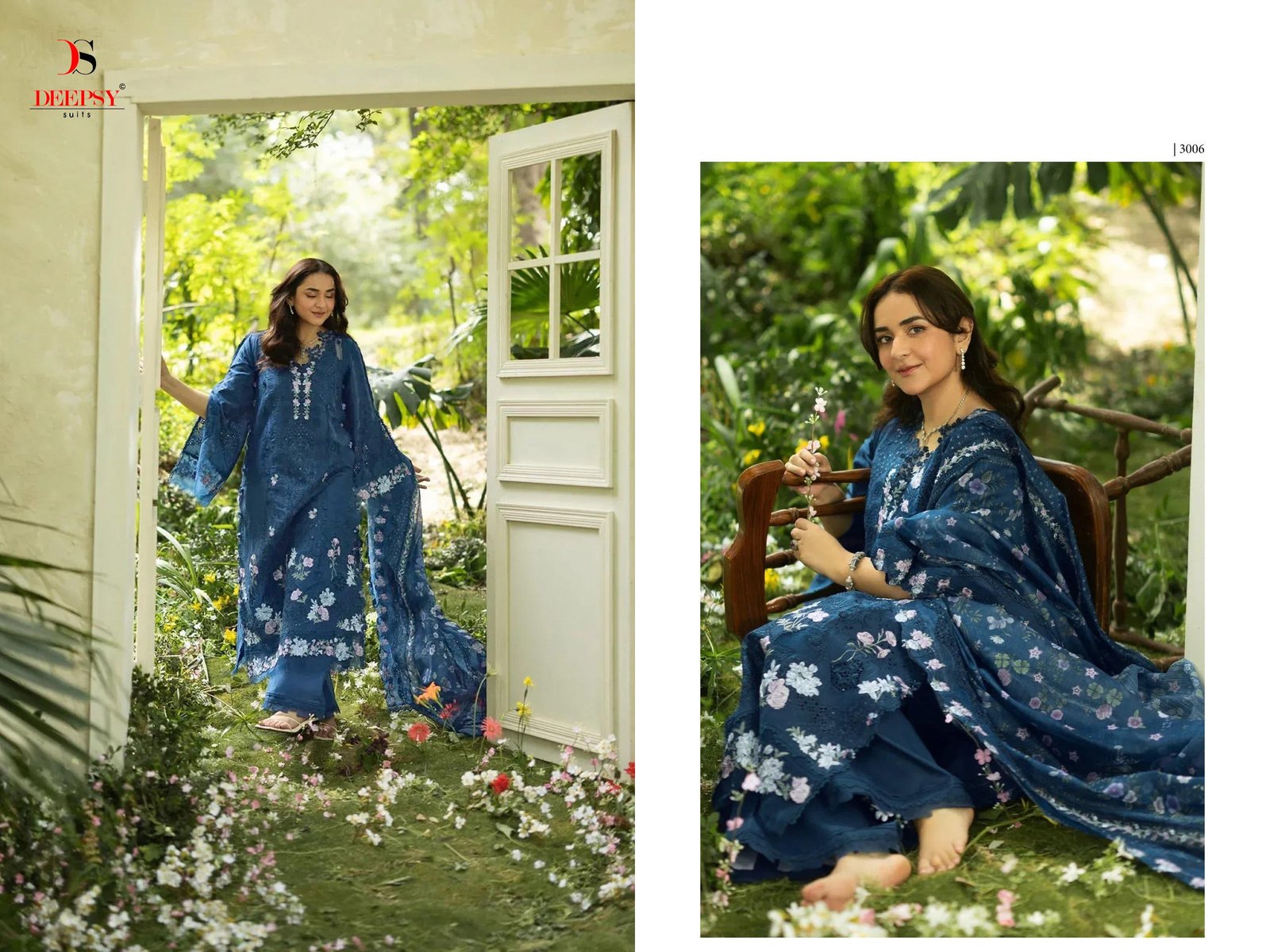ELAF PREMIUM 7 LUXURY LAWN BY DEEPSY SUITS (Cotton Dupatta) - Image 4