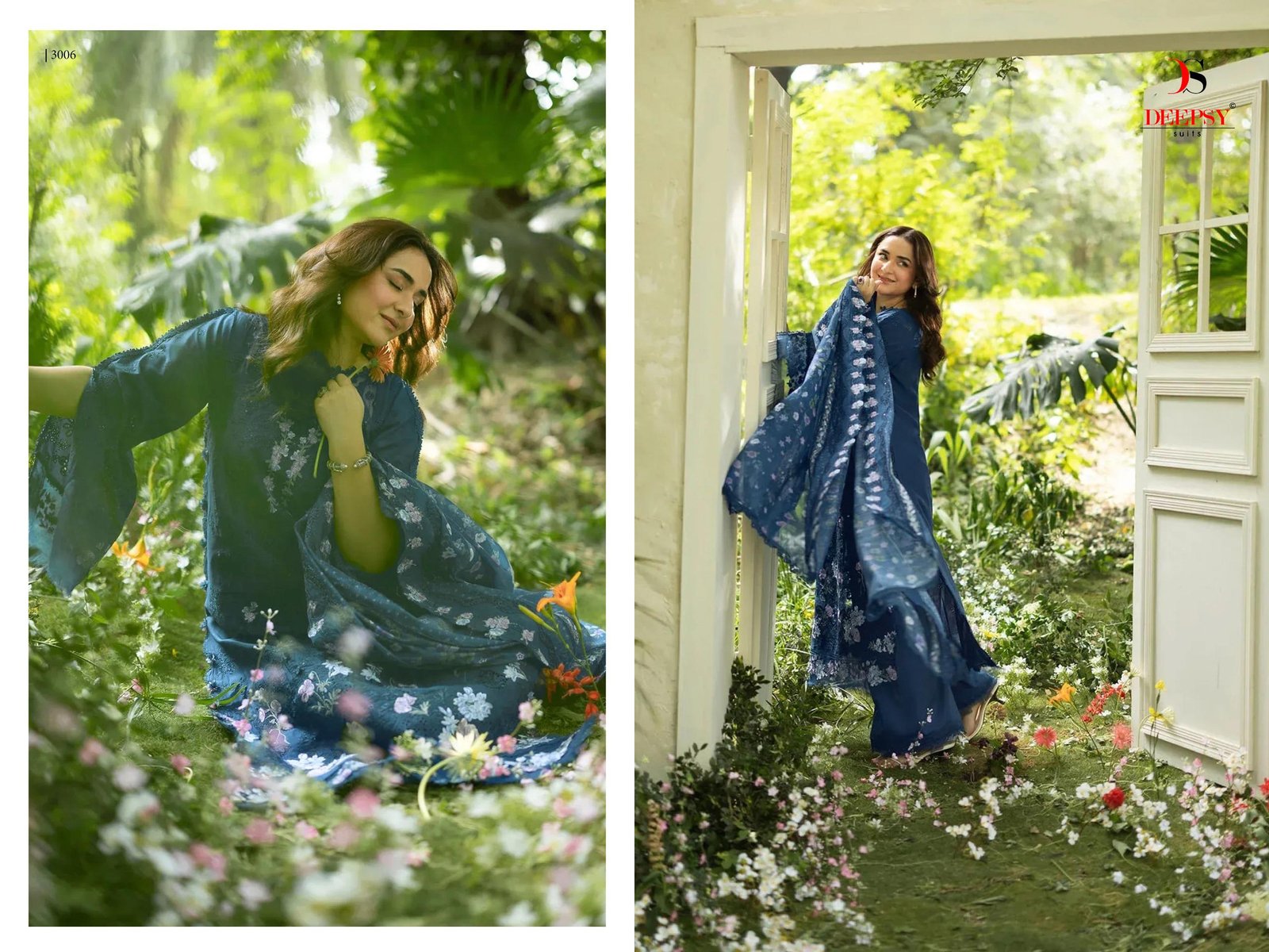 ELAF PREMIUM 7 LUXURY LAWN BY DEEPSY SUITS (Cotton Dupatta) - Image 6