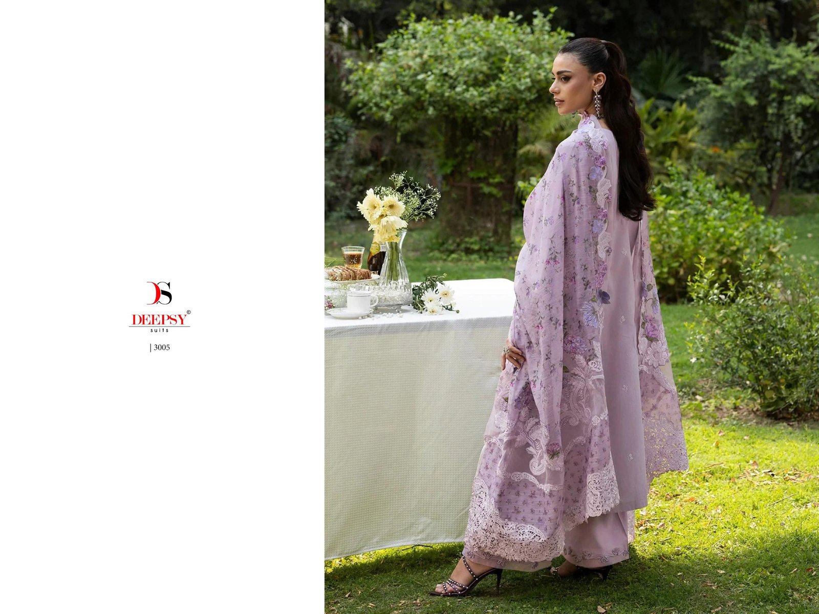 ELAF PREMIUM 7 LUXURY LAWN BY DEEPSY SUITS (Cotton Dupatta) - Image 7