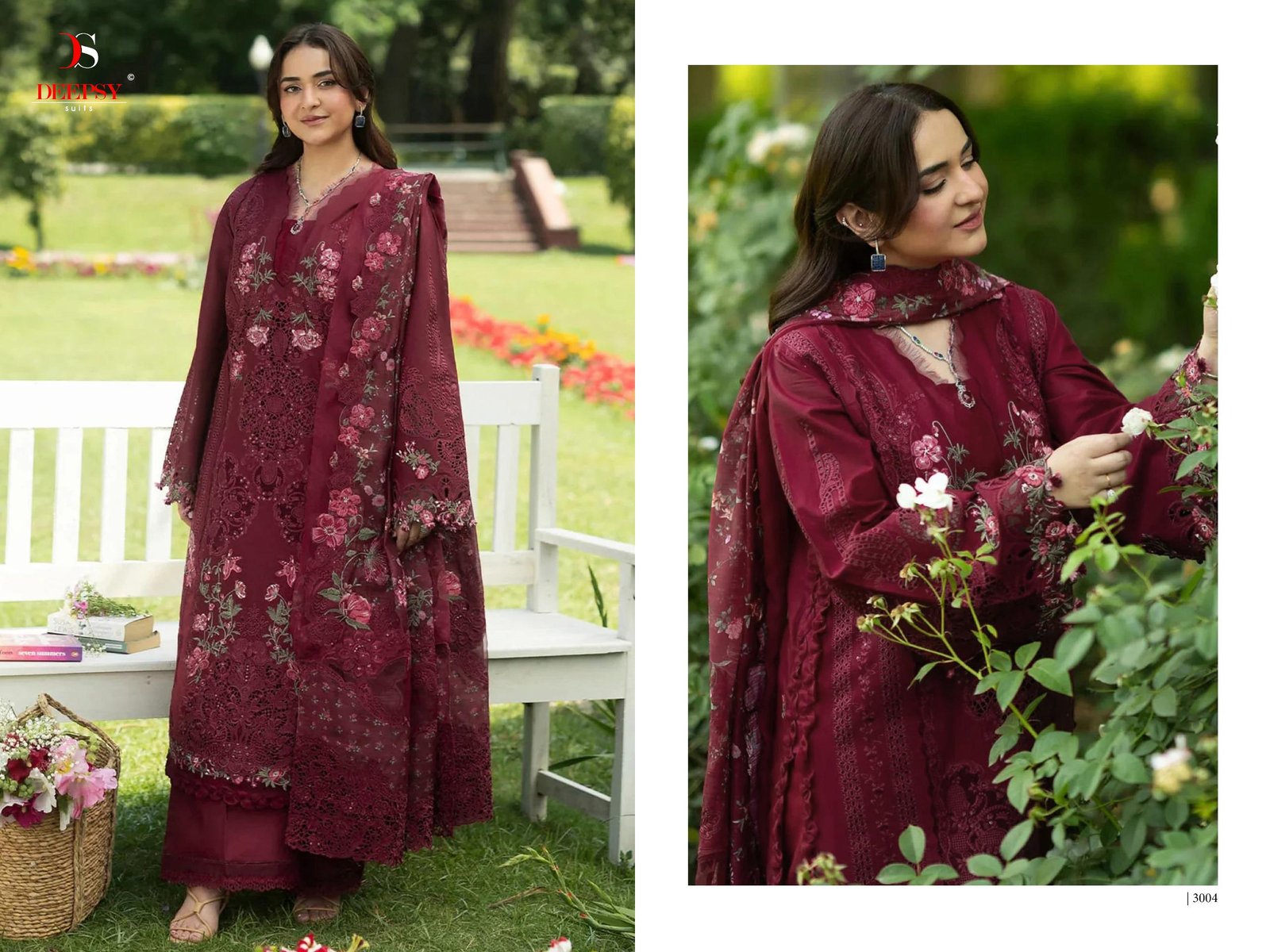 ELAF PREMIUM 7 LUXURY LAWN BY DEEPSY SUITS (Cotton Dupatta) - Image 9