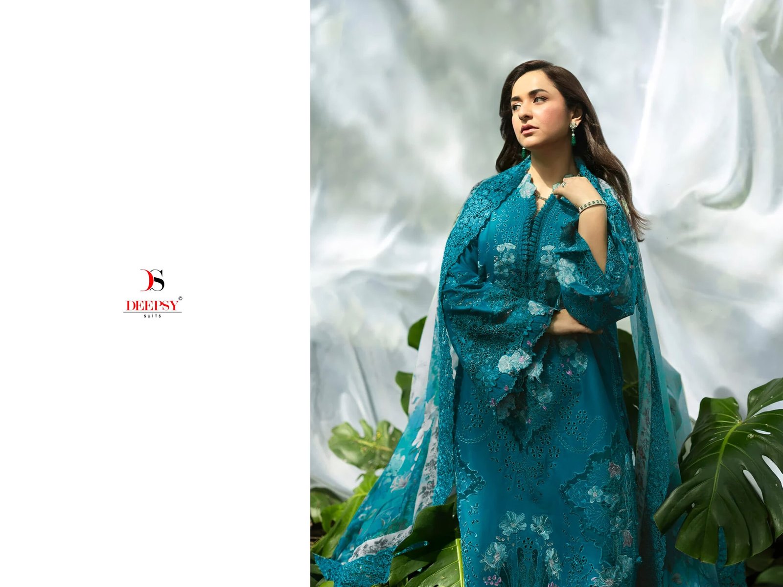 ELAF PREMIUM 8 LUXURY LAWN BY DEEPSY SUITS (Cotton Dupatta) - Image 14