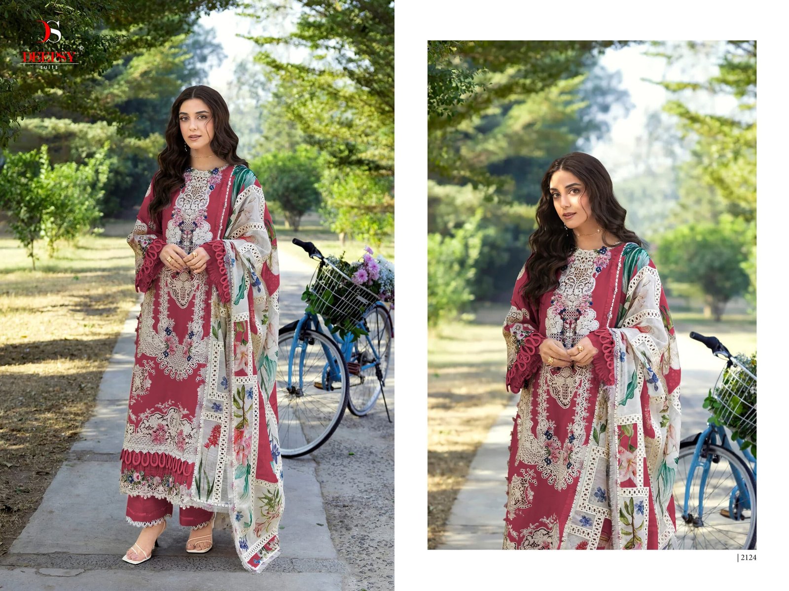 ELAF PREMIUM 8 LUXURY LAWN BY DEEPSY SUITS (Cotton Dupatta) - Image 4