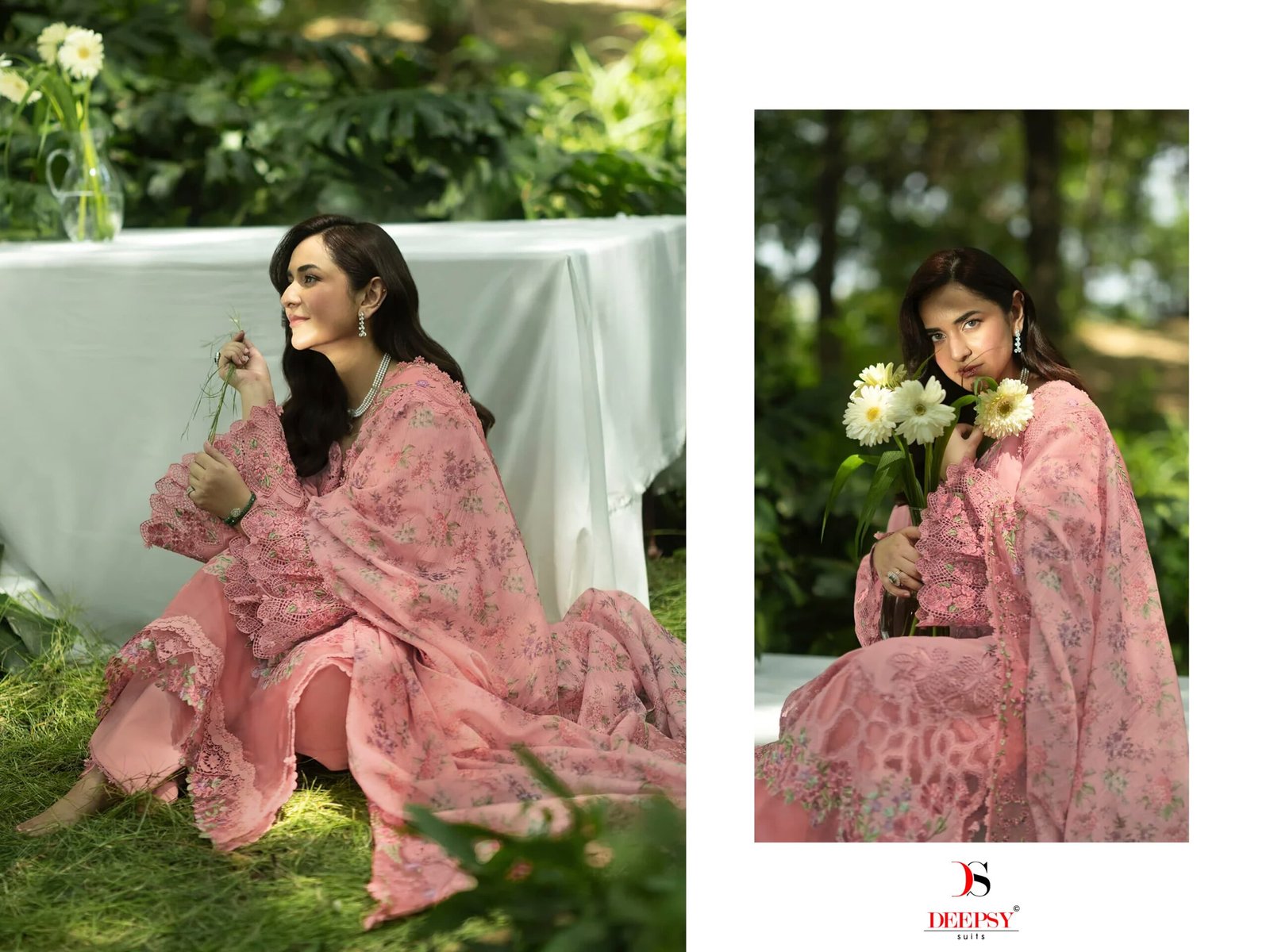 ELAF PREMIUM 8 LUXURY LAWN BY DEEPSY SUITS (Cotton Dupatta) - Image 7