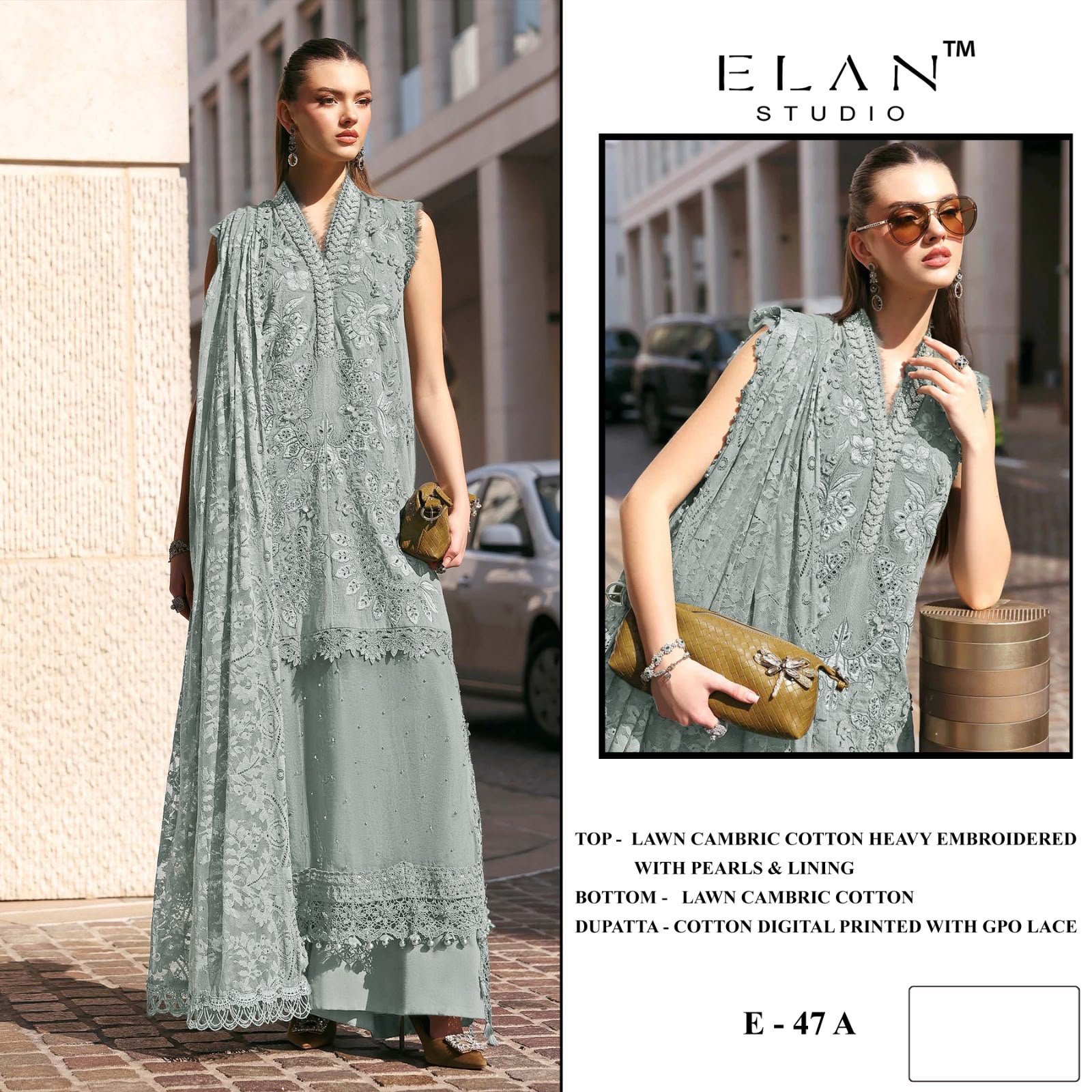 ELAN E 47 (cotton Dupatta) - Image 3