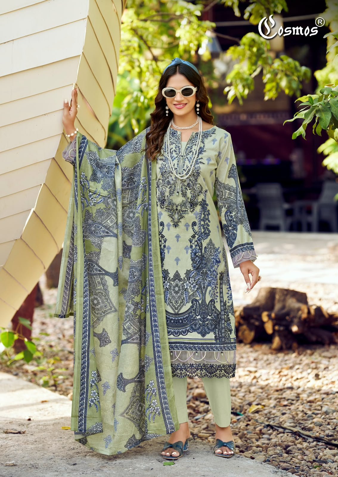 JAZMIN VOL 3 COSMOS (Cotton Dupatta) - Image 12
