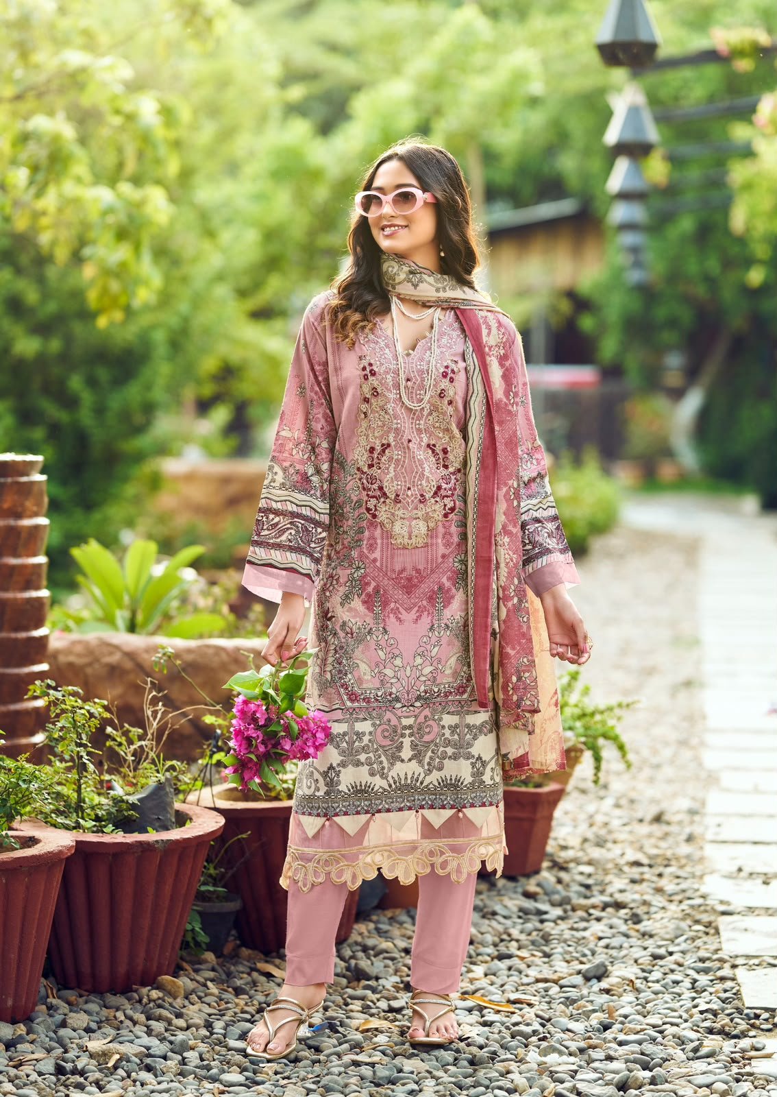 JAZMIN VOL 3 COSMOS (Cotton Dupatta) - Image 18