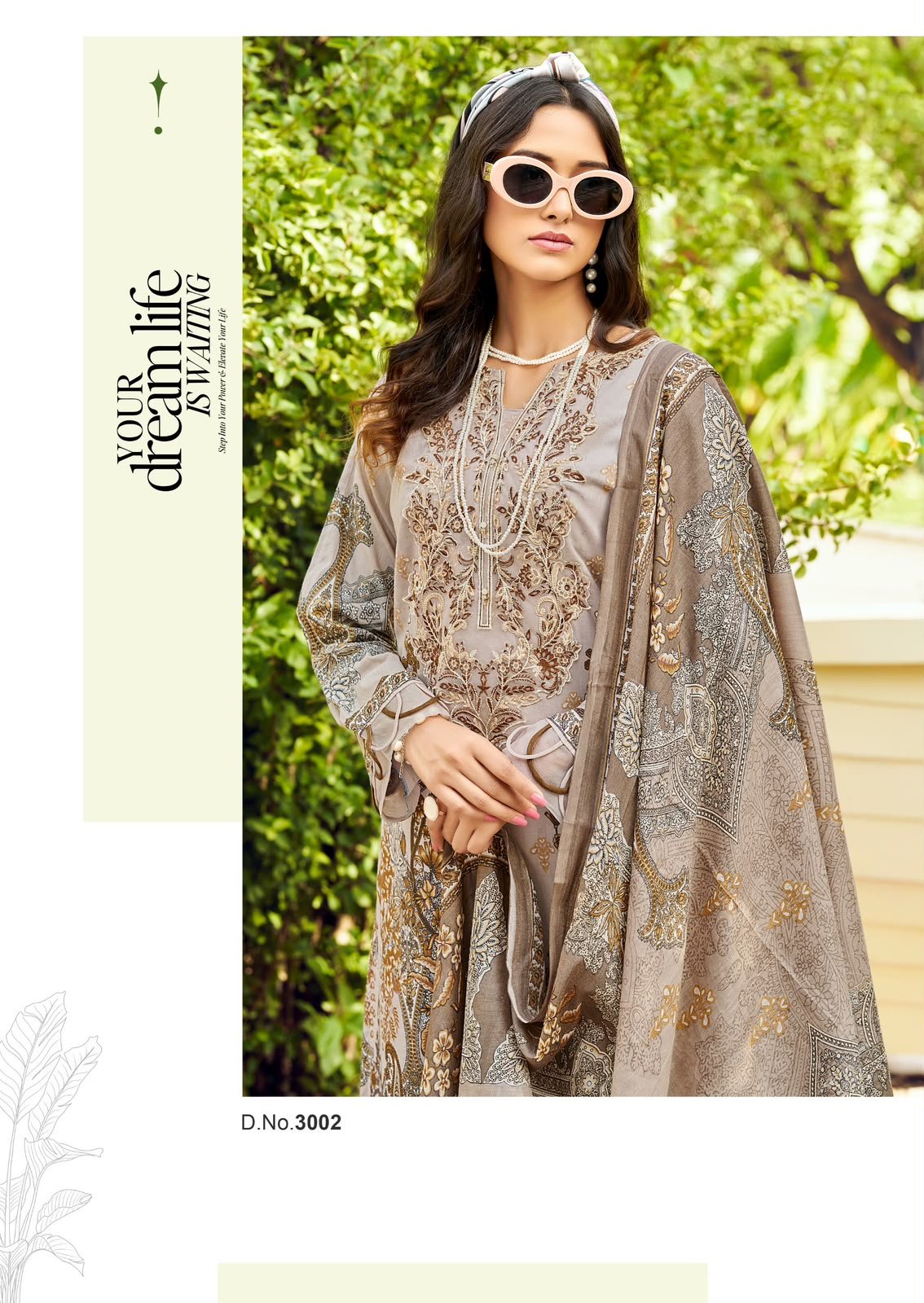 JAZMIN VOL 3 COSMOS (Cotton Dupatta) - Image 4