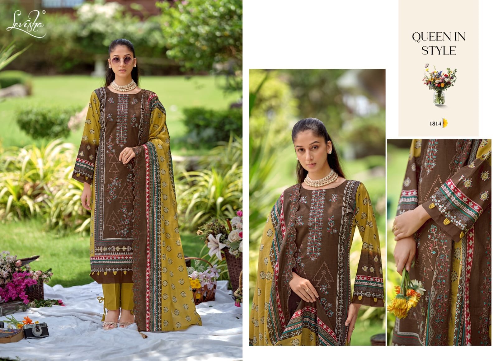 MADHUBALA 18 LEVISHA (Cotton Dupatta) - Image 13