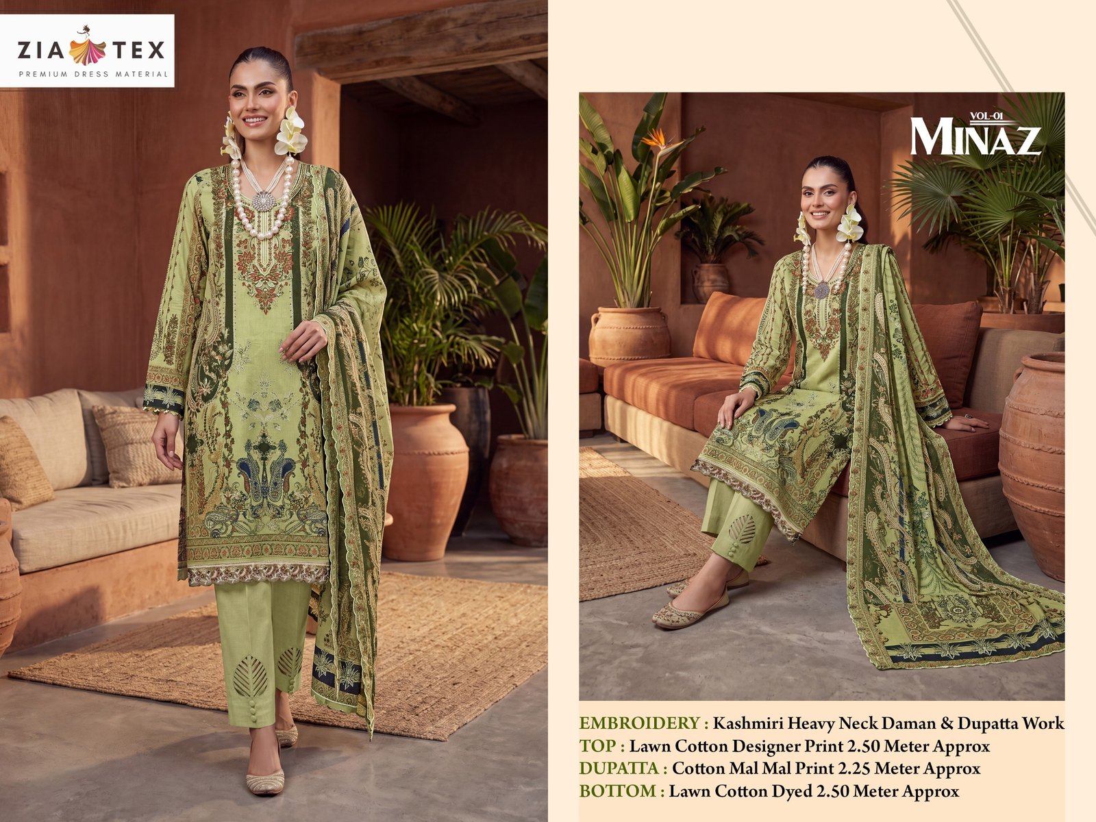 MINAZ ZIA TEX (Cotton Dupatta) - Image 4