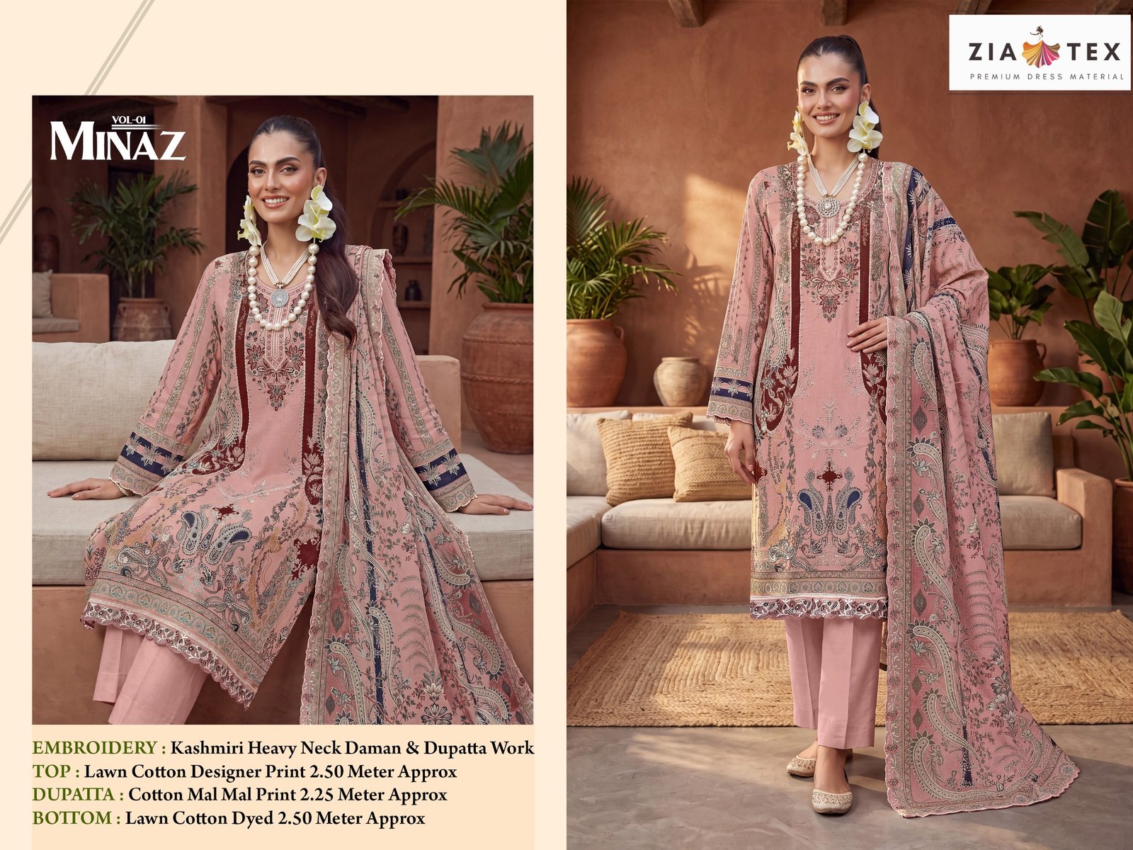 MINAZ ZIA TEX (Cotton Dupatta) - Image 5