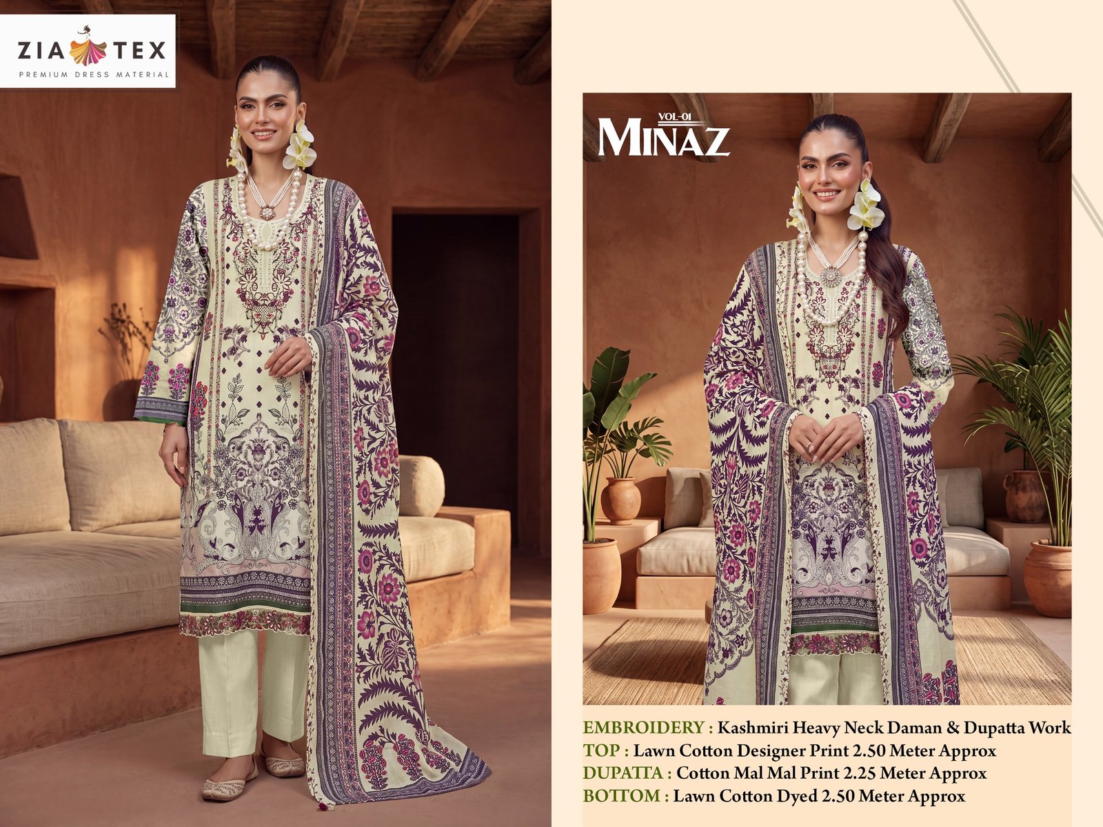 MINAZ ZIA TEX (Cotton Dupatta) - Image 6