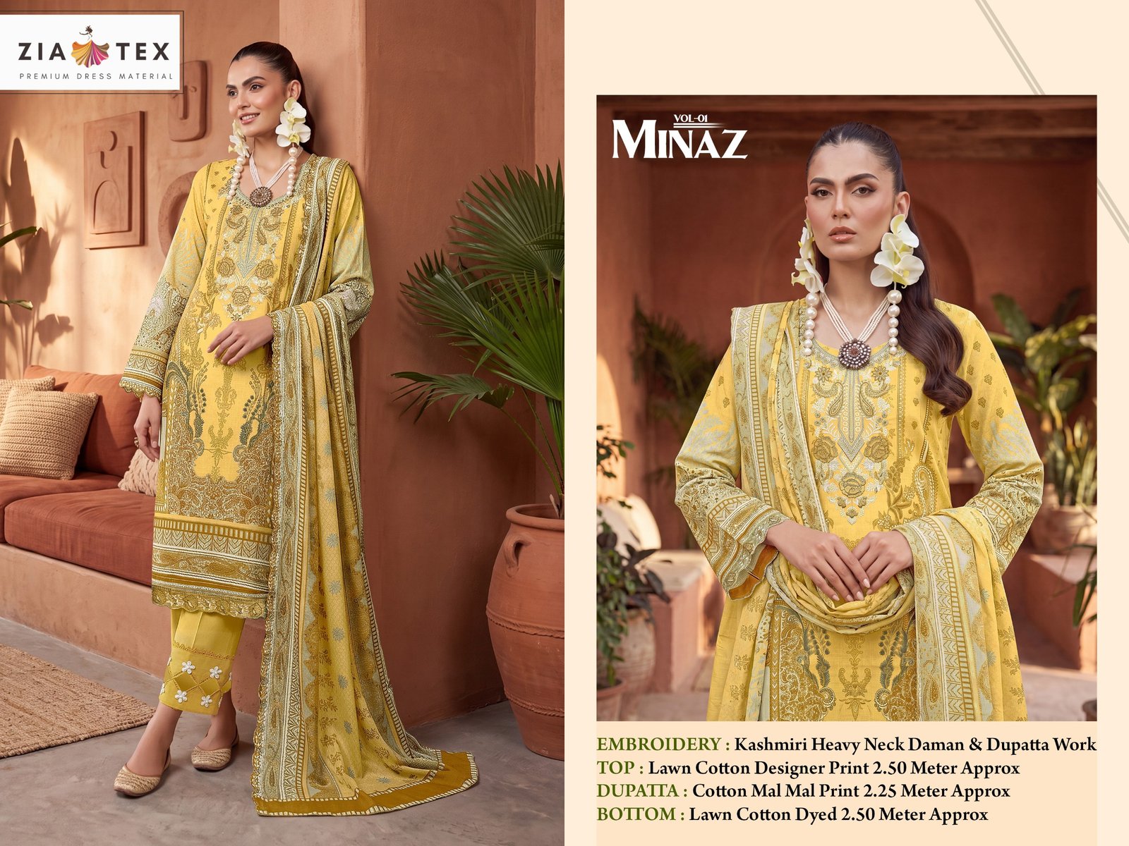 MINAZ ZIA TEX (Cotton Dupatta) - Image 7