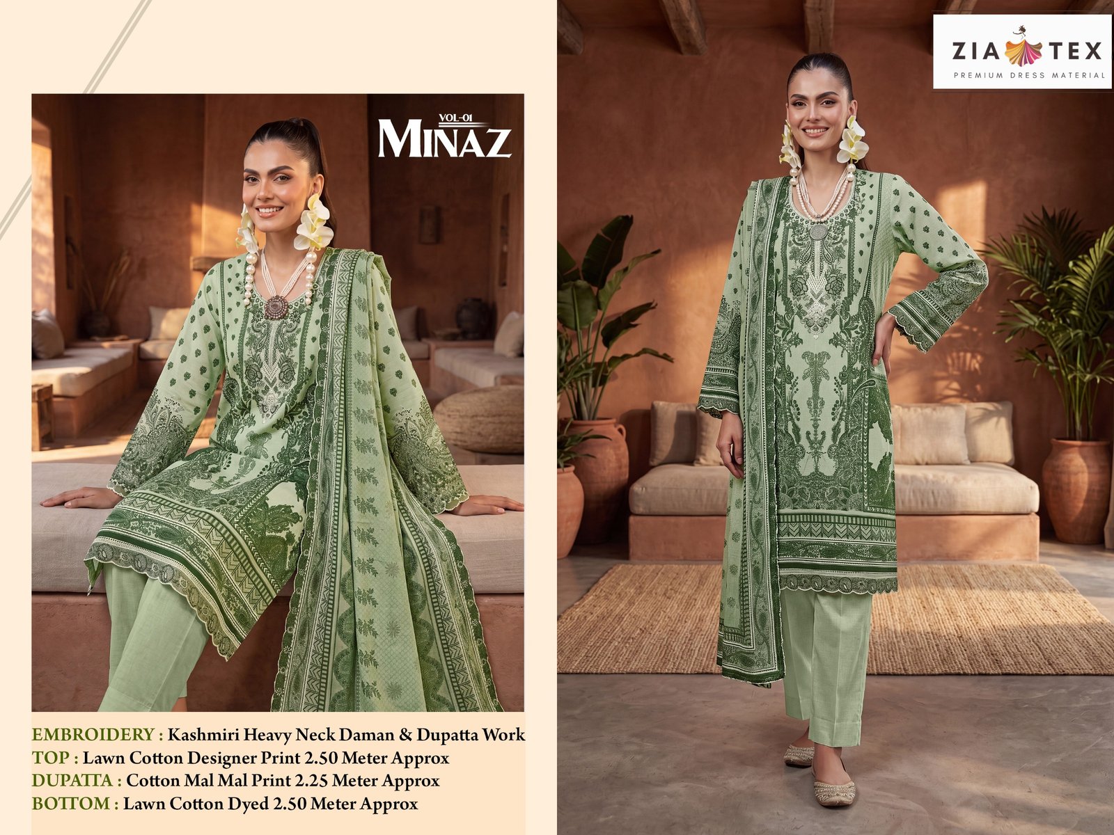 MINAZ ZIA TEX (Cotton Dupatta) - Image 8
