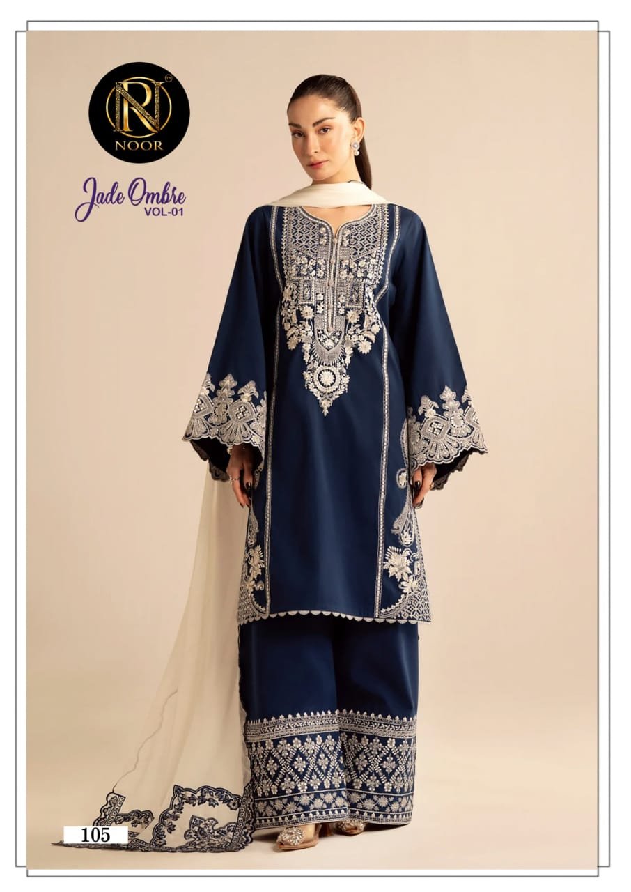 NOOR JADE OMBRE VOL 1 (Cotton Dupatta) - Image 8