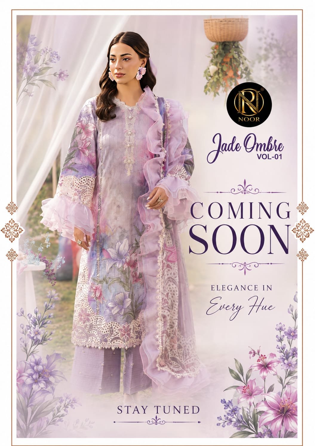 NOOR JADE OMBRE VOL 1 (Cotton Dupatta) - Image 11