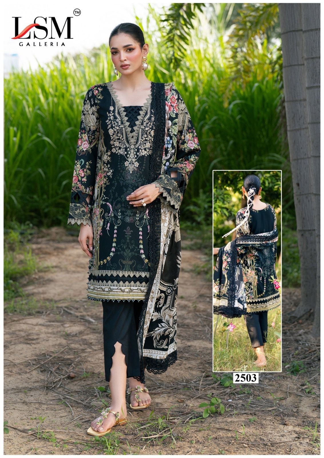 PARIAN DREAM HEAVY LUXURY LAWN COLLECTION VOL 25 (Cotton Dupatta) - Image 5